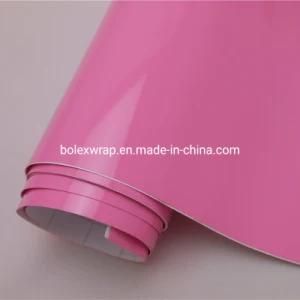 Colors Glossy Pink Vinyl Film Car Film Wraps Film Foil Bubble Free for Car Sticker Film