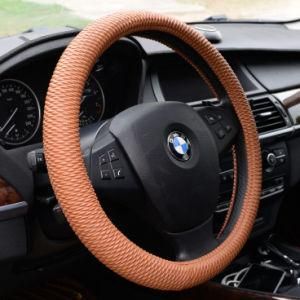 Factory Supply Directly Microfiber Leather Car Steering Wheel Cover