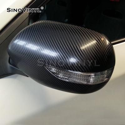 SINOVINYL 4D Carbon Fiber Hot Selling Lowest Price Black Activated Fabric Texture Car Stickers