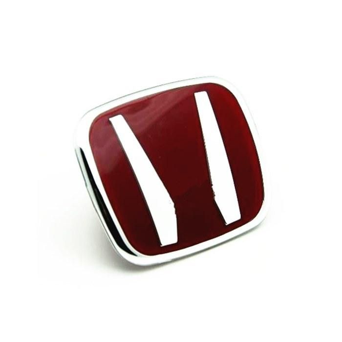 Plastic Car Logo Sticker Badge Steering Wheel Emblem With Acrylic
