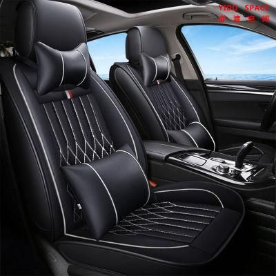 Car Accessories Car Decoration Seat Cover Universal Black Pure Leather Car Auto Cushion