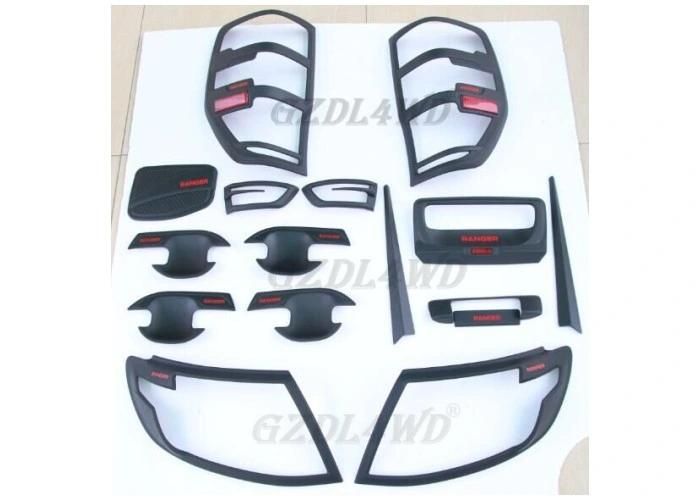 4X4 Offroad Parts LED Black Car Mirror Cover for Ford Ranger T6 T7 T8 2012+