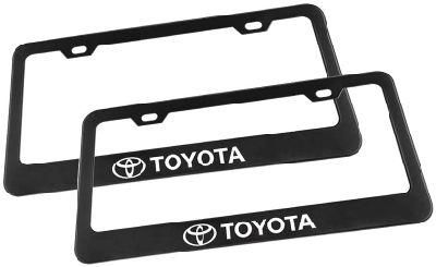 Custom Toyota Black License Plate Holder, Metal License Plate Holder, Aluminum Alloy License Plate Holder