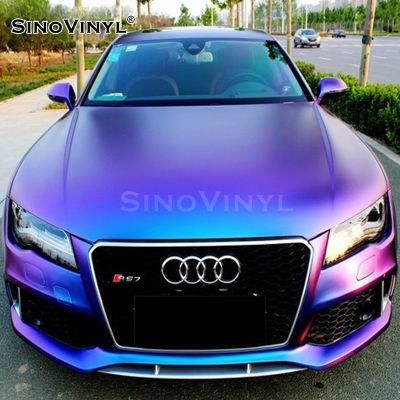 SINOVINYL Car Wraps Vinyl Car Sticker Film Chameleon Electro Metallic Sticker