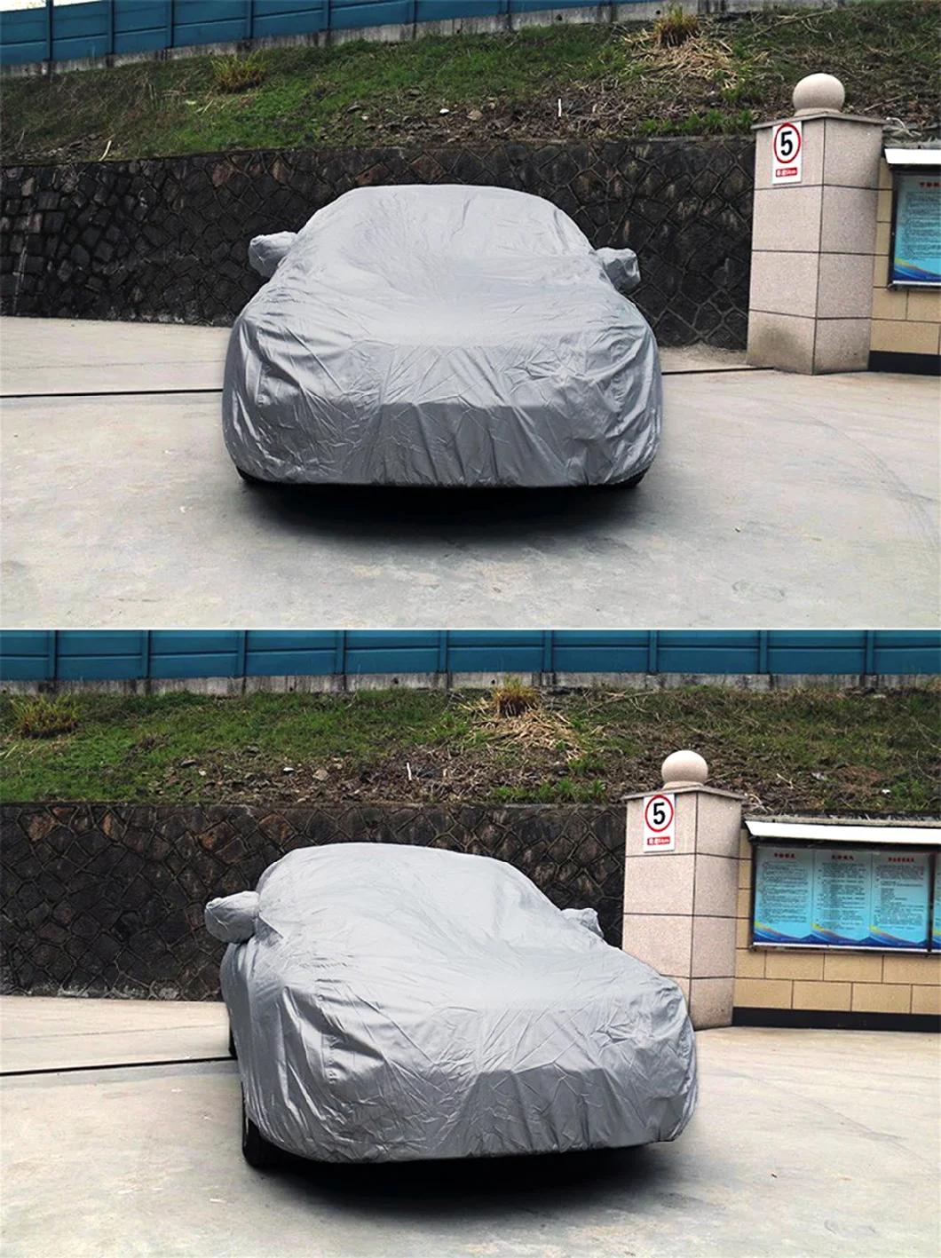 Full Car Covers Waterproof Snow Resistant Anti-UV Silver Coating Cover