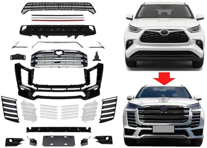 Auto Accessory Chrome and Carbon Fiber Pattern Decoration Parts for Toyota Kluger 2022 Highlander
