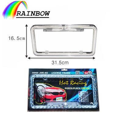 New Year Price Car Auto Parts Colorful LED Flash Function Light Customized USA Size Standard Neon License Plate Frame/Holder/Mold/Cover