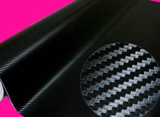 Wholesale Factory Price 3D Carbon Fiber Black Vinyl Wrap Film with Air Release