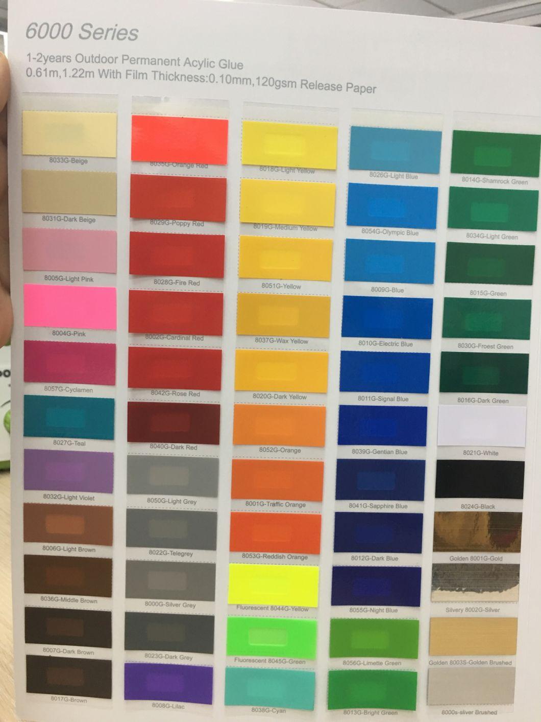 Wholesale Price Customized Colored Vinyl Self Adhesive