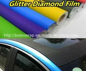 Black Brilliant Diamond Film Glitter Diamond Vinyl Film 1.52*28m