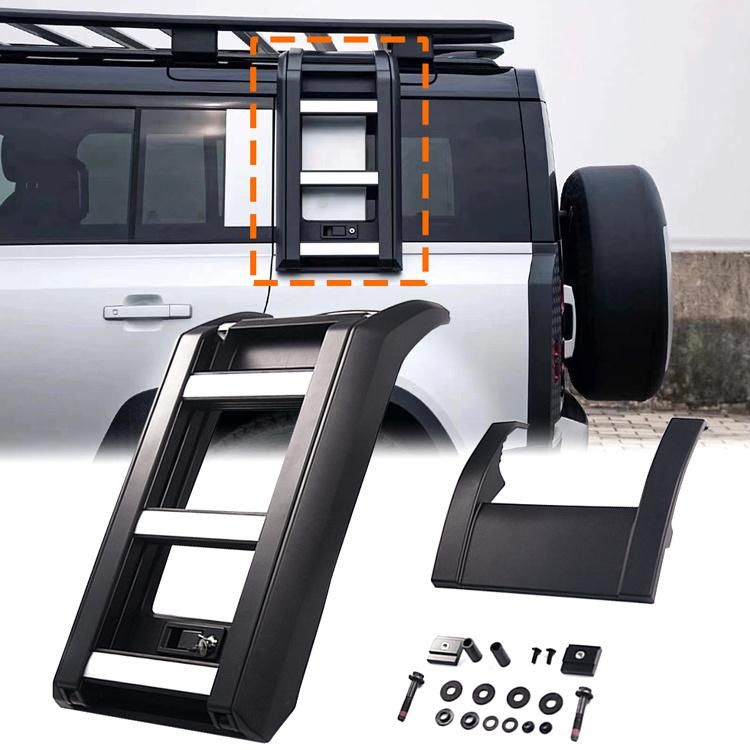 Feebest Auto Telescopic Side Ladder for Land Rover Defender 2020 Auto Parts Wholesale China Auto Parts Suppliers