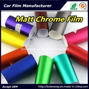 High Quality Tiffany Matte Chrome Ice Film Car Wrap Adhesive Vinyl 1.52m Width