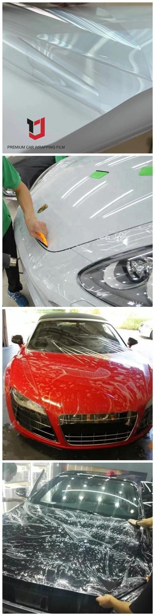 PVC Self Adhesive Headlight Protection Film Vinyl