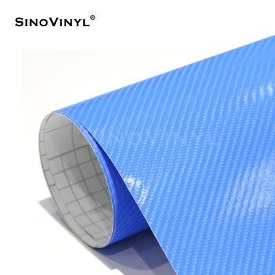 SINOVINYL Carbon Fiber Vinyl Vehicle Car Wrap Sheet 4D Mobile Phone Carbon Fiber Film Sticker