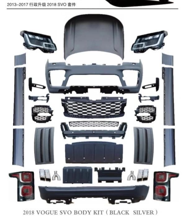 Body Kit for L405 Range Rover Vogue 2014-2017 up to 2018-2021 OE Svo Sva Upgrade Bodykit