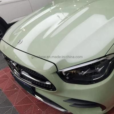 Ultra Glossy Khaki Green Air Bubble Free Car Wrap Vinyl Film