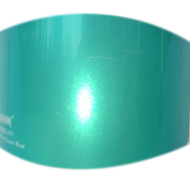 Wrapmaster Self-Adhesive Auto Sticker Super Glossy Metallic Vinyl Sea Blue Car Vinyl Film Car Stickers Car Wrap