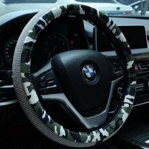15 Inch Bling Rhinestones for Men Women Steering Wheel Cover