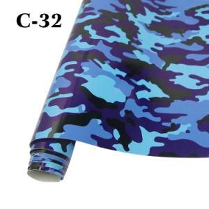 High Quality 1.52X30m Air Bubbles Camouflage Vinyl Sticker Car Wrap Film