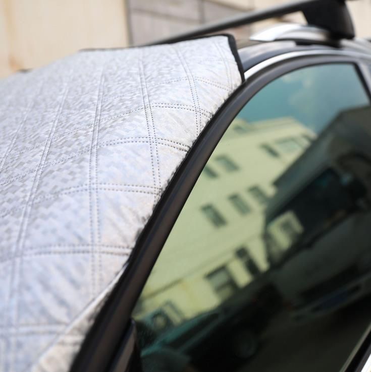 Waterproof Car Cover Breathable Half Top Windscreen Anti UV Snow Dust Sun Shade Protection Snow Protector