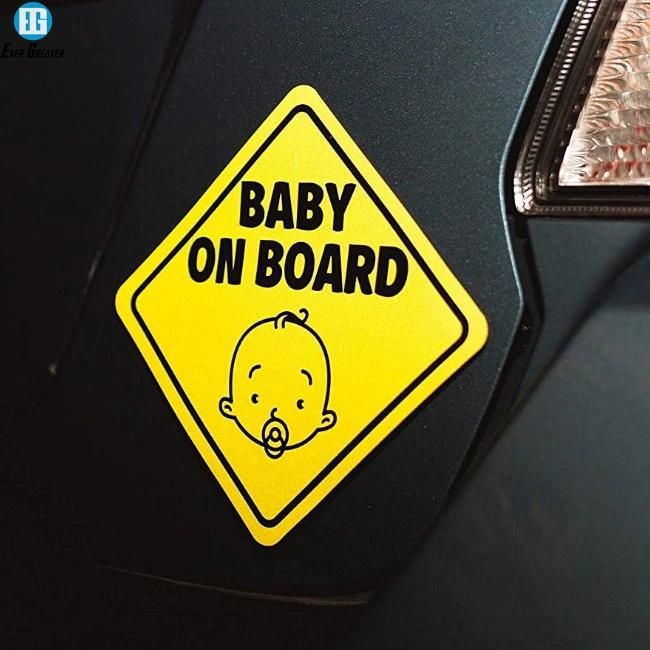 Punk Baby on Board Personalised Sticker