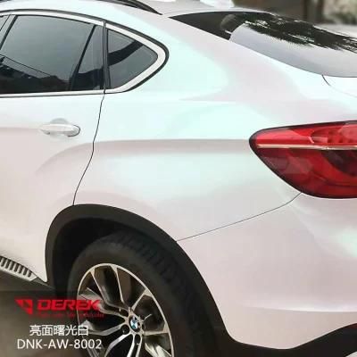 Removable Glossy Air Bubble Free Car Wrap Vinyl Film White Color Aurora Matt and Glossy
