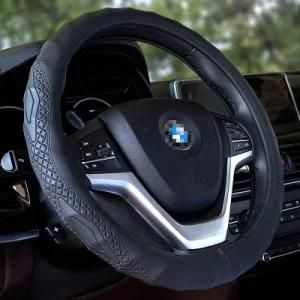Black 37cm-38cm Car-Styling Sport Auto Steering Wheel Covers Anti-Slip