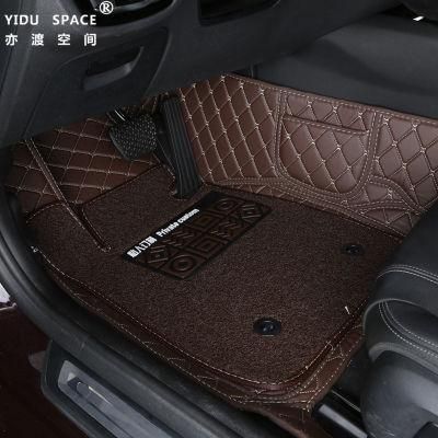 Customized Anti-Slip Leather PVC Wire Coil 5D Car Foot Mat