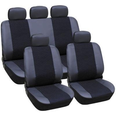 Full Set PVC and Jacquard Cloth Well-Fit Car Seat Cover
