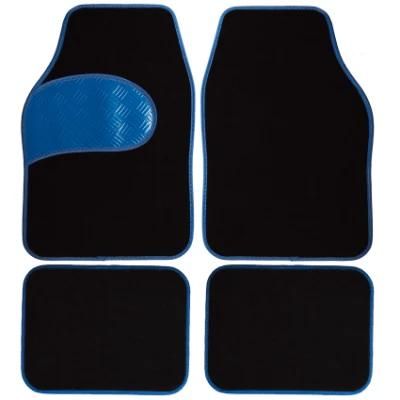 4PCS Fabric Nylon Washable Car Mat Logo