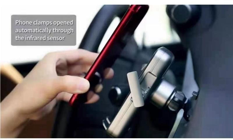 One-Click Open High Power 15W Full-Automatic Infrared Sensor Locked Wireless Charging Magnetic Stable Car Phone Holder