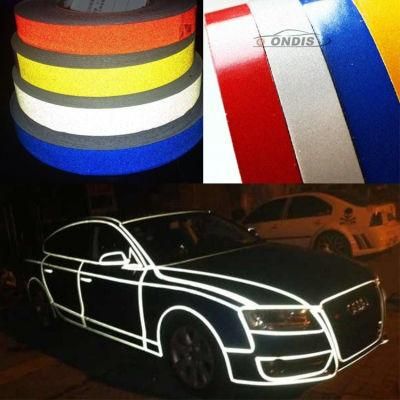 High Intensity Diamond Grade Car Body Reflective Tape Sticker Sheet 1cm *45.7m