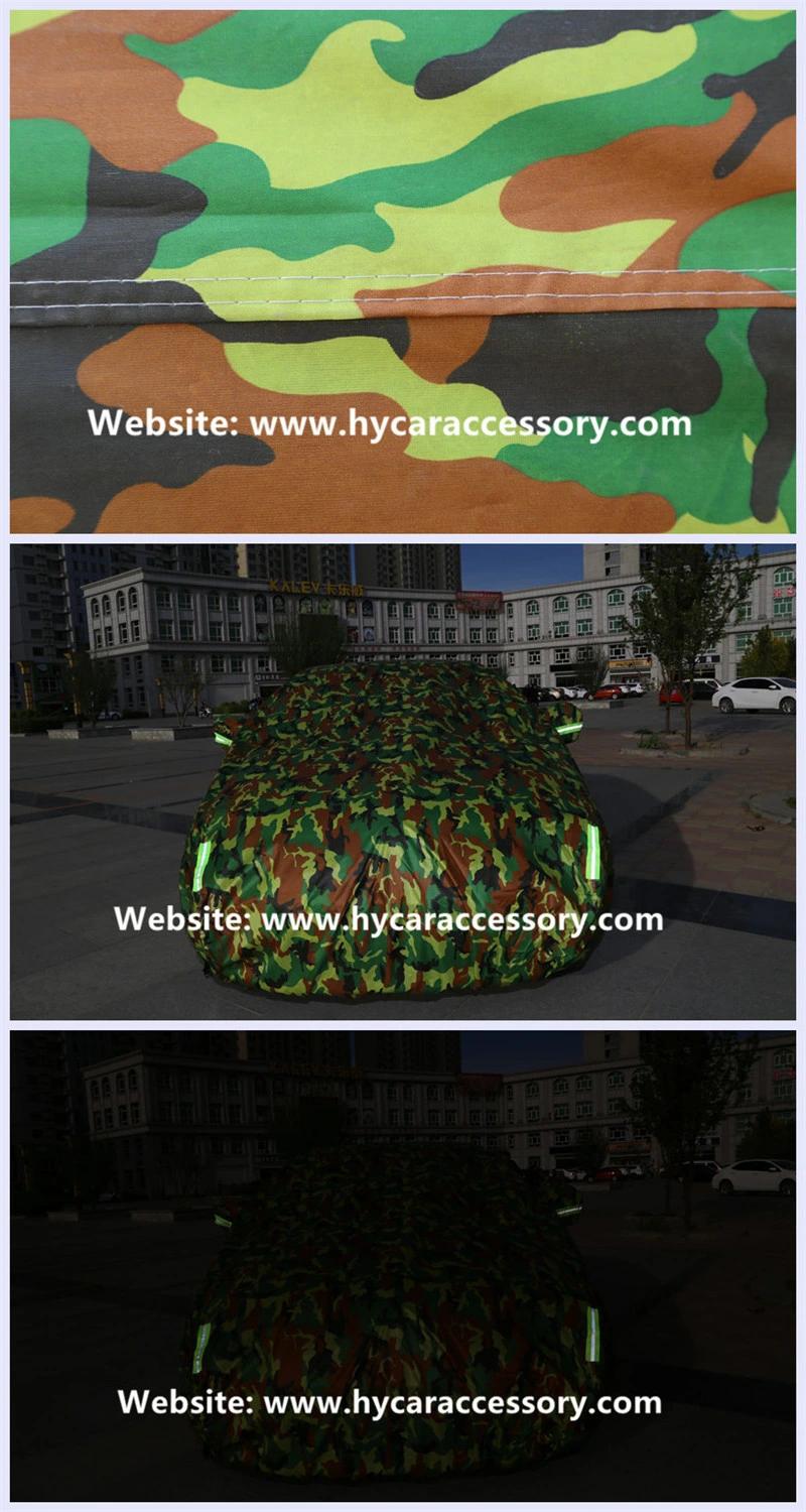 Wholesale Folding Oxford Camouflage Sunshade Portable Sunproof Waterproof Car Cover