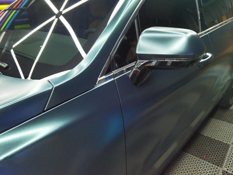 Satin Metallic Dark Green Body Color Changing Film Sticker Car Protective Film