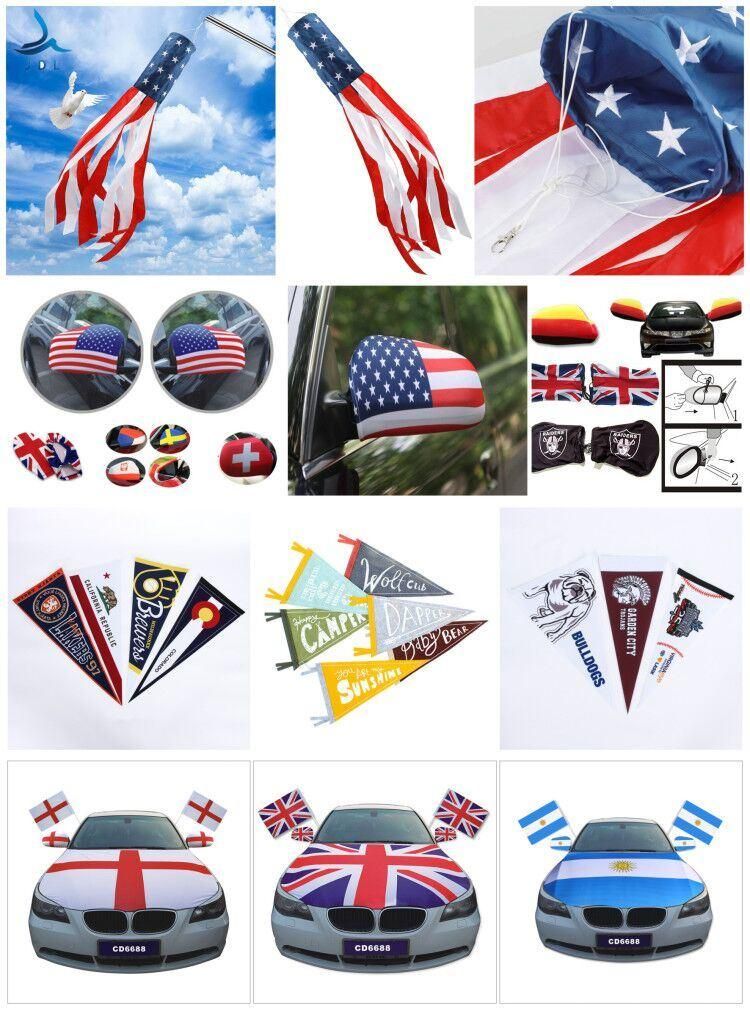 Large Outdoor Spray 12 X18 Garden Flags Painting Polyester High Quality Wind Car Mirror Cover