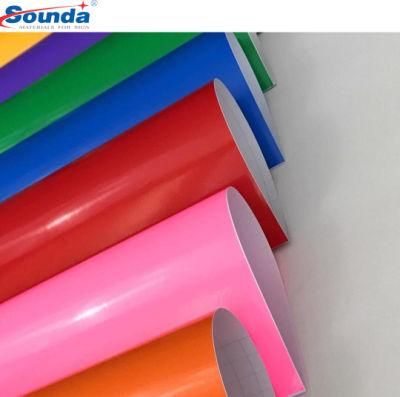 Solid Glossy Matt Vinyl Self Adhesive for Color Vinyl