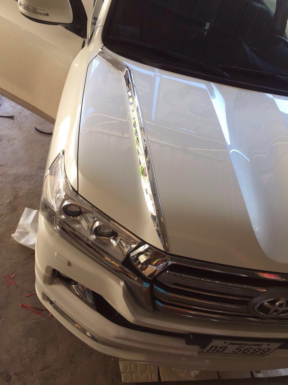 Professional Manufacturer ABS Chrome Engine Cover Trims for Land Crusier 2016~on