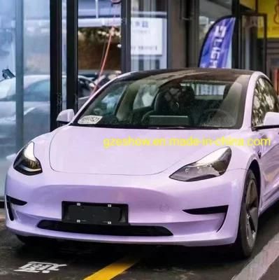 Starry Night Purple Air Bubble Free Matte Car Wrap Viny