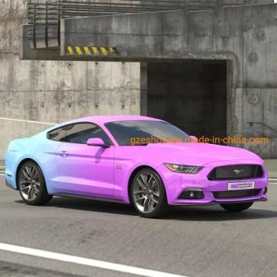 Purple to Blue Changing Film Vinyl for Car Decoration