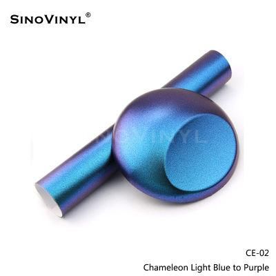 SINOVINYL Removable Glue Air Release Chameleon Electro Car Color Change Vinyl Auto Stickers