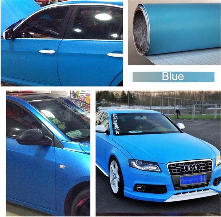 Hot Sale Self-Adhesive Vinyl Roll Matte Chrome Car Vinyl Wrap