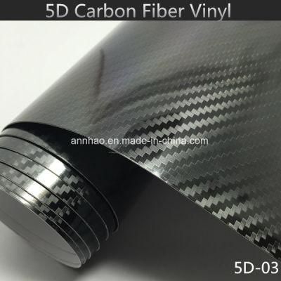 Annhao 1.52 X 18m PVC Material Car Wrap 5D Carbon Fiber Vinyl Car Vinils