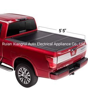 Htna041555 Hard Three Fold Pickup Truck Bed Retractable Tonneau Cover for Nissan Titan 2015