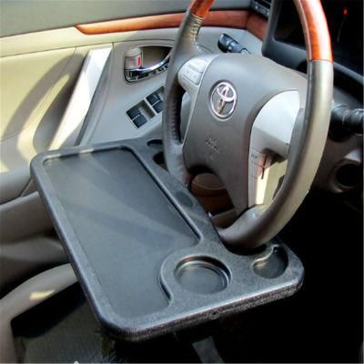 Auto Steering Wheel Desk Car Travel Table for Food Eating Hook on Steering Wheel Tray