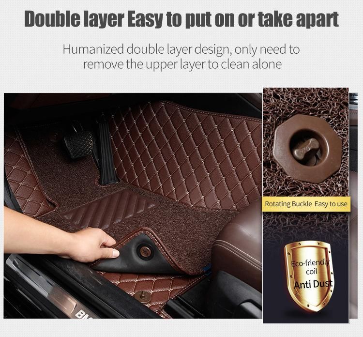 Heavy Duty Premium SUV Truck Van Rubber and Latex Car Floor Mat 4-1128