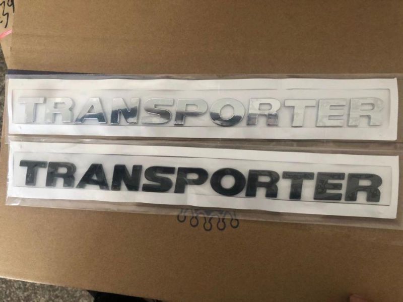 3D Glossy Black ABS Plastic Letter Nameplate Car Body Sticker