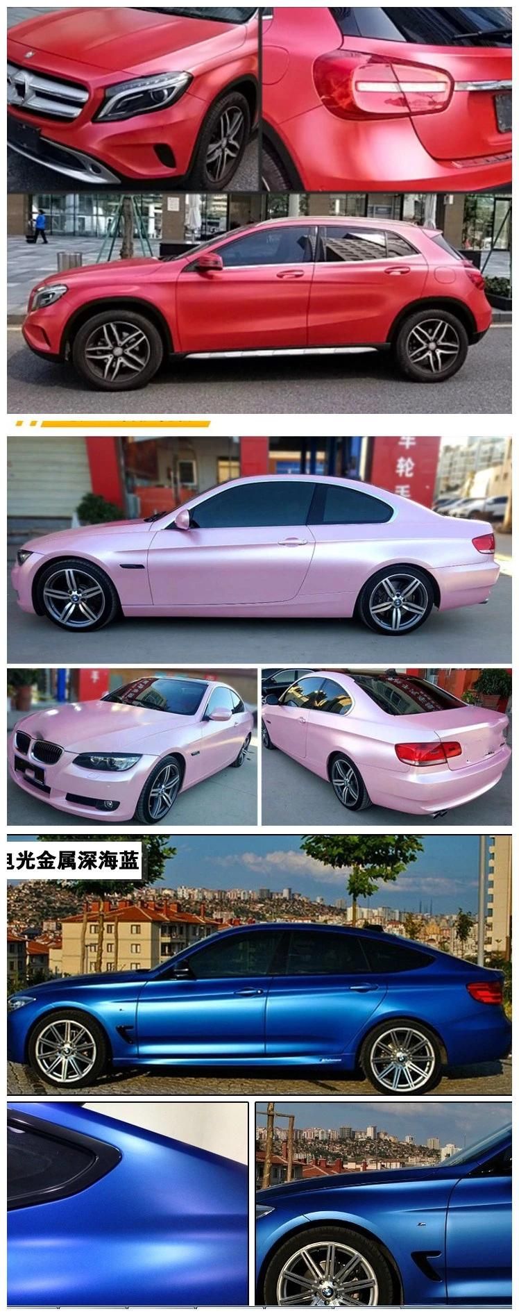 Pink Lightning Matte Metal Satin Car Wrap Foil