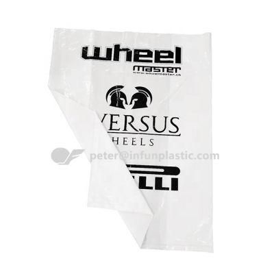 Cheap Plastic Tire Storage Bag White Car Tyre Bag to North Europe