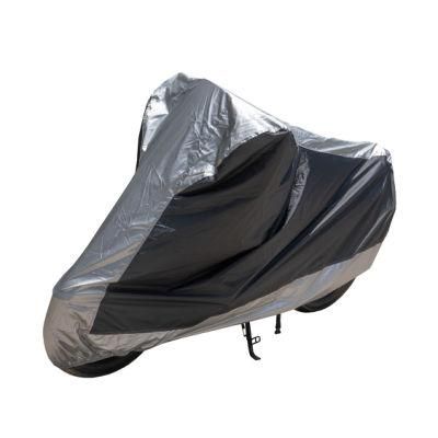 Water Repellent UV Protection Silvcer Coating Inner Black 210d Oxford Fabric PVC Motorbike Scooter Covers Universal Motorcycle Cover