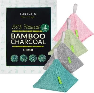 Bamboo Charcoal Bags Air Purifying Bags, Odor and Moisture Absorber for Home, Car, Closet, Pet, Bathroom